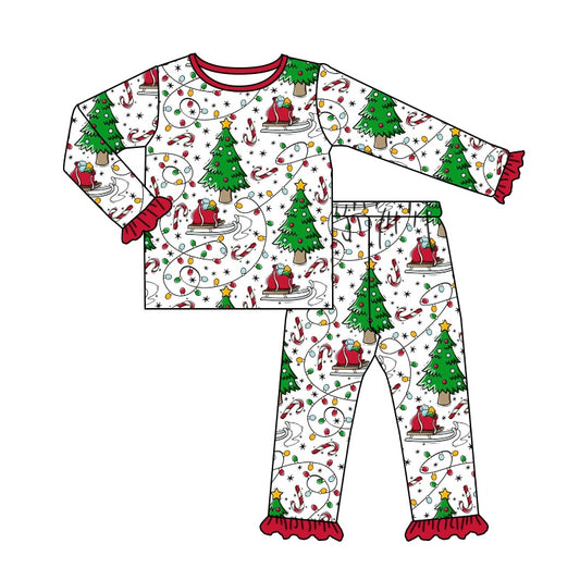 custom order Christmas tree light pajama set