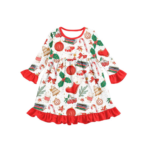 Pre-orde baby girls wholesale Christmas dress