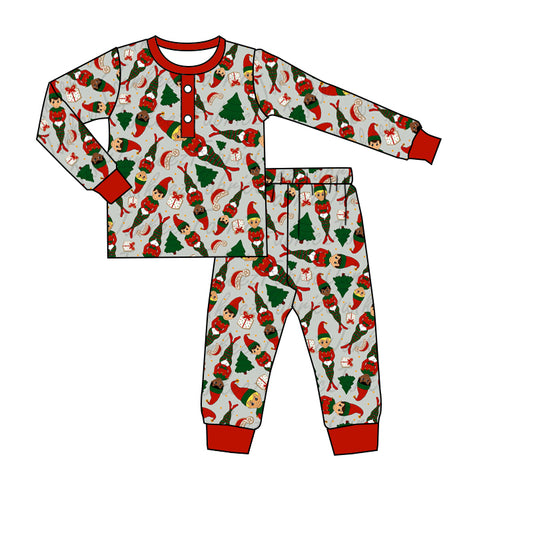 Christmas baby boy long sleeve pajama set