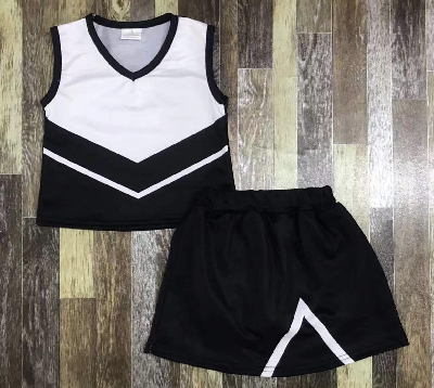 baby girls cheer skirt outfit no liner shorts,moq 5sets