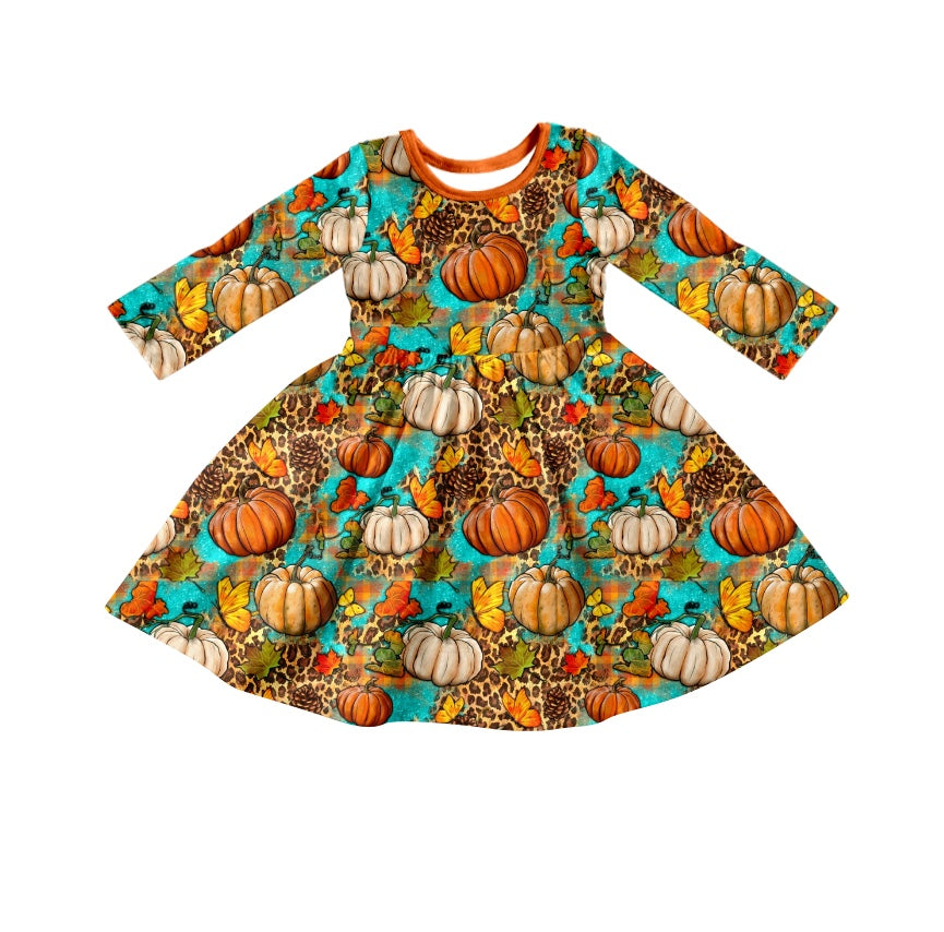 girls wholesale boutique pumpkin dress