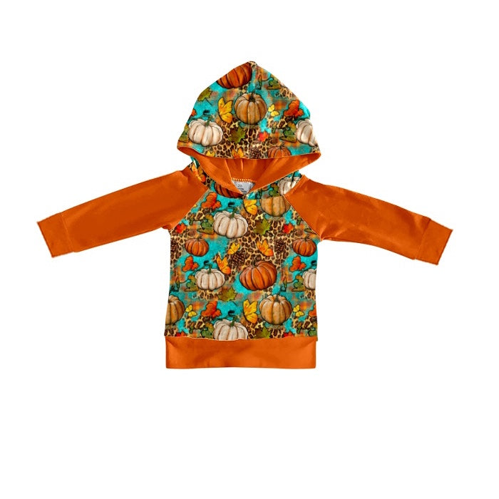 baby  long sleeve pumpkin hoodie top