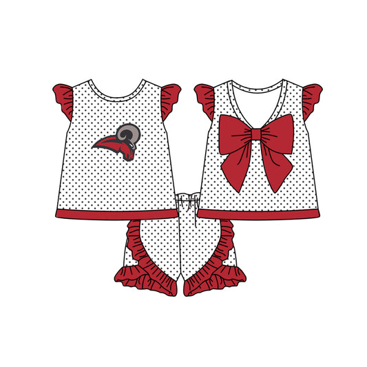 girls short sleeve clothes set, moq 3