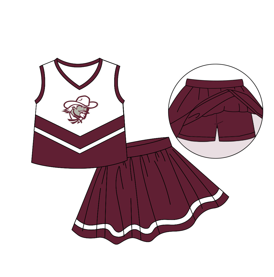 baby girls cheer skirt outfit