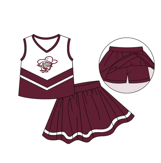 baby girls cheer skirt outfit