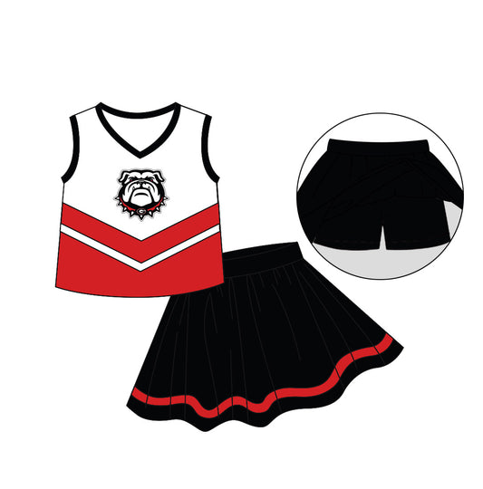 baby girls cheer skirt outfit, moq 3