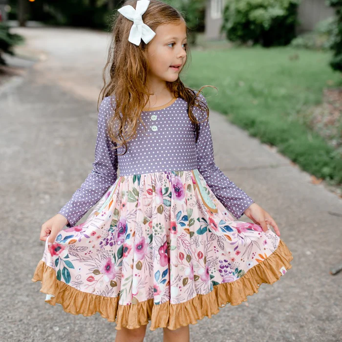 baby girls boutique dress wholesale kids clothing