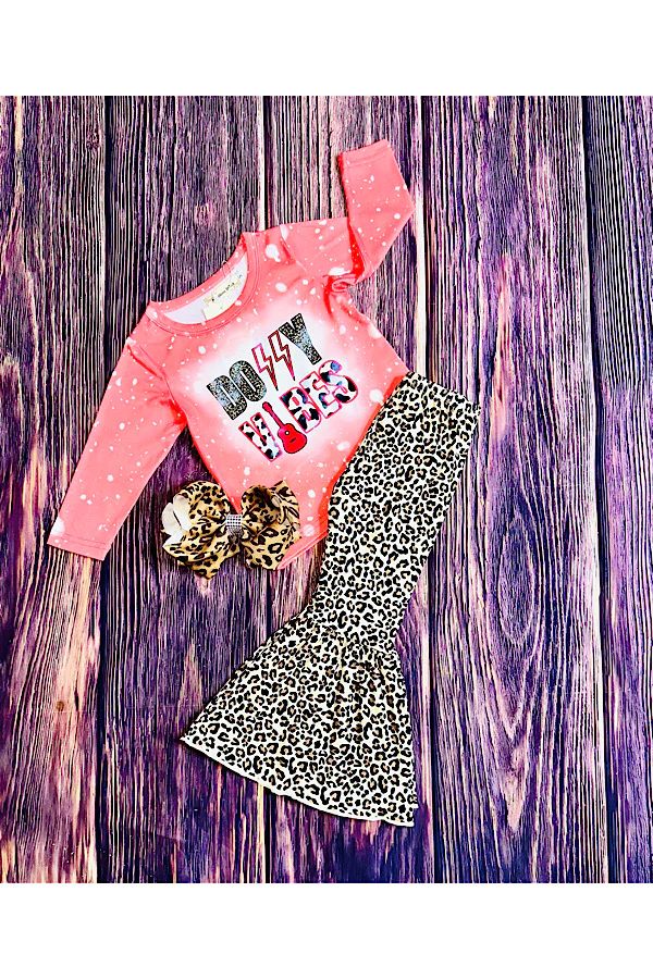 baby girls cheetah print 2pc set