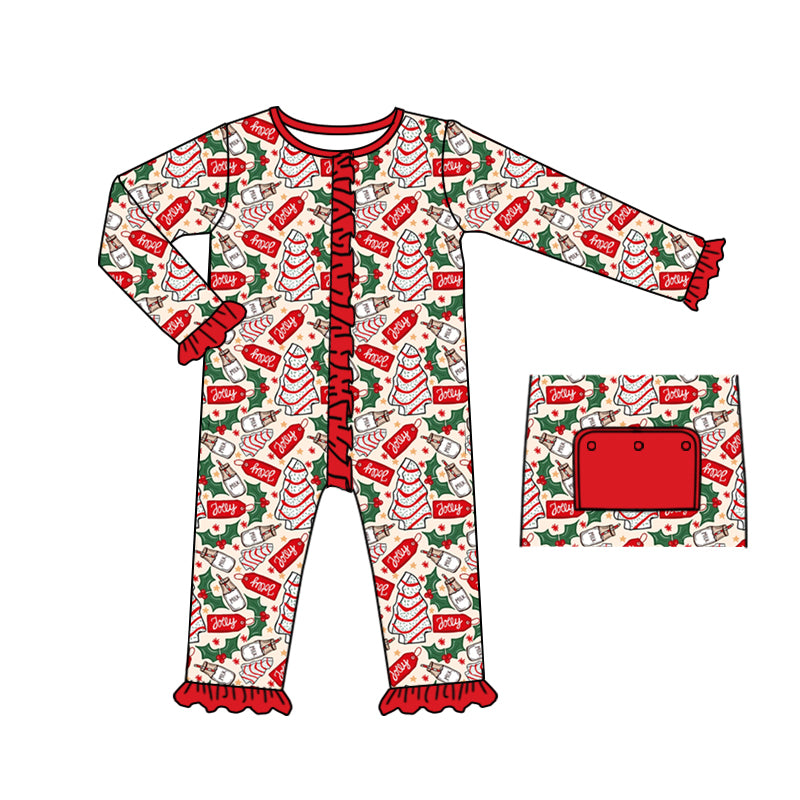 toddle  girls Christmas long sleeve romper