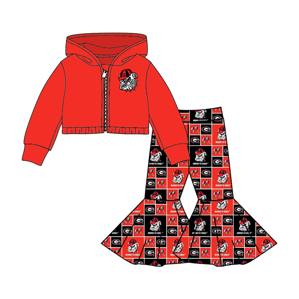 baby girls long sleeve ball team outfit. moq 3sets