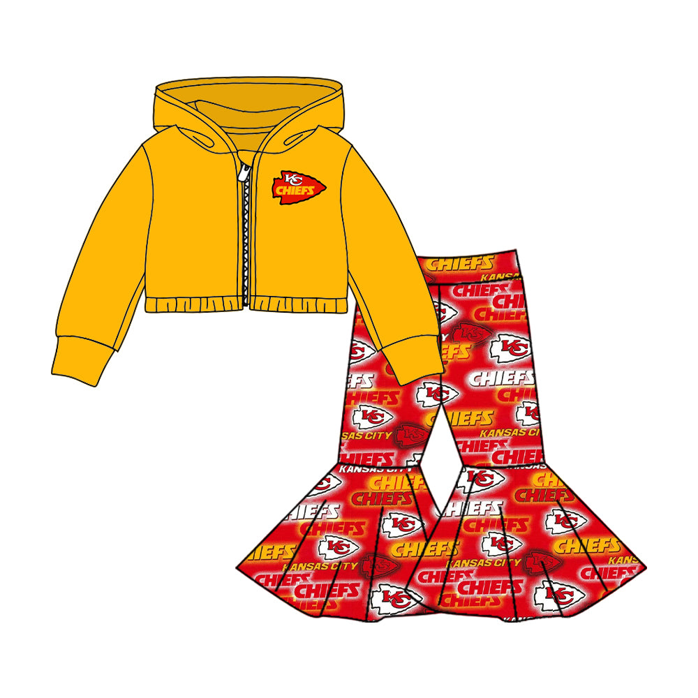 baby girls long sleeve ball team outfit. moq 3sets