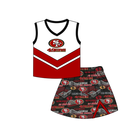 baby girls cheer skirt outfit add liner shorts