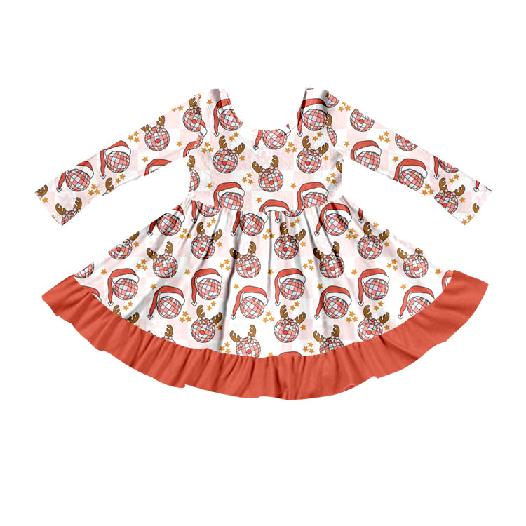 baby girls Christmas holiday dress Christmas gift clothes moq 3