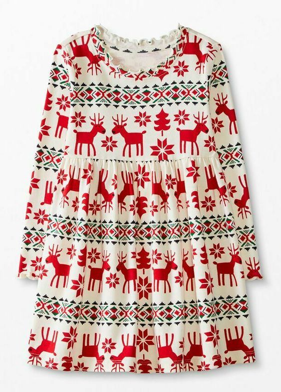 baby girls Christmas reindeer dress, moq 3