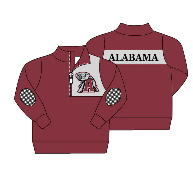 baby girl long sleeve football team pullover