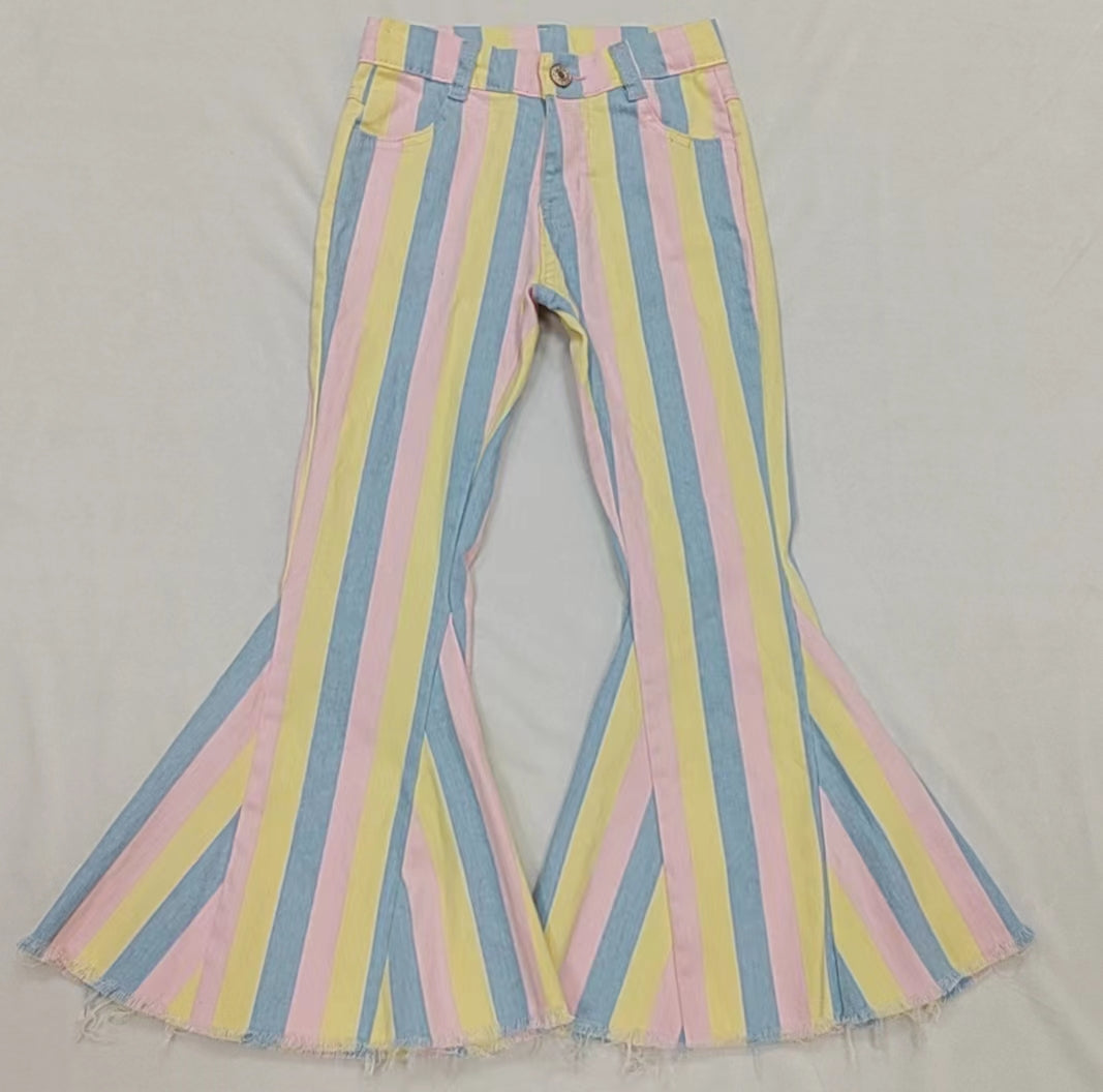 Easter day stripes jeans bell bottoms preorder