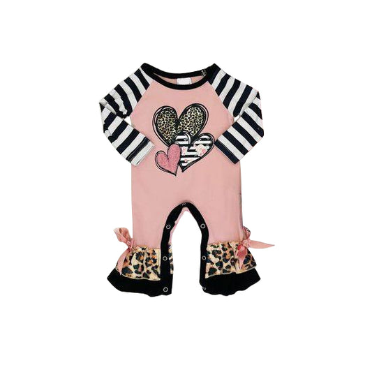 baby  long sleeve Valentines day romper