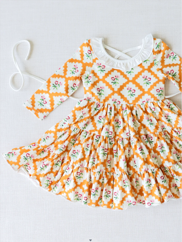 baby girls spring floral boutique dress