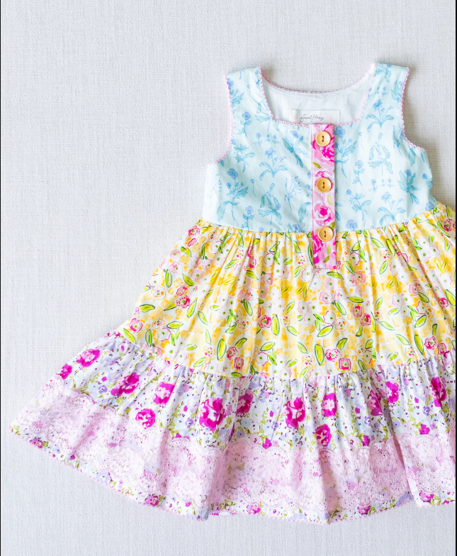 baby girls spring floral boutique dress