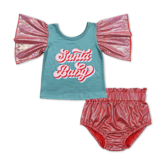 Santa Baby Christmas bummie set