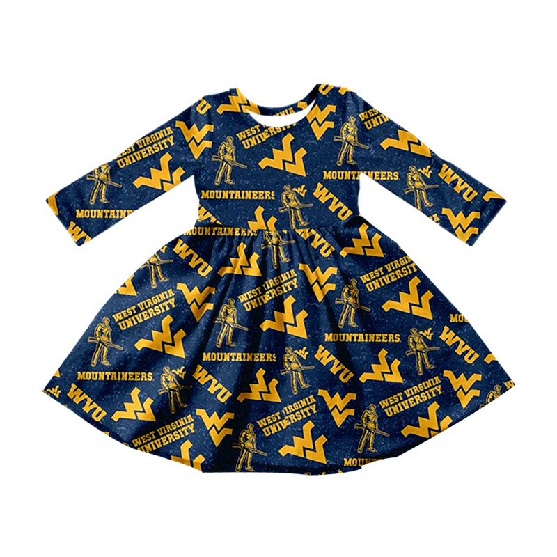 baby girls long  sleeve west design dress