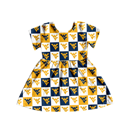 baby girls short sleeve west design dress