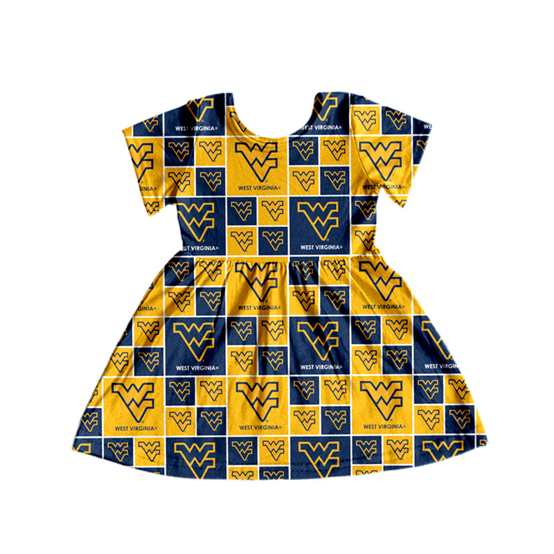 baby girls short sleeve west design dress