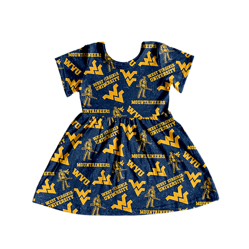 baby girls short sleeve west design dress