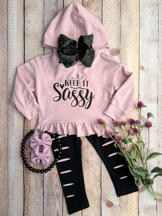 baby girls keep it sassy clothing set