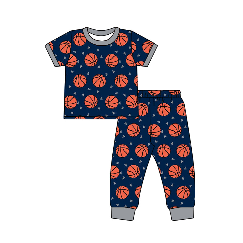 baby boy short sleeve basketball outfit