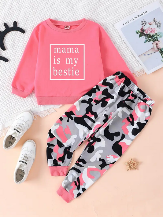 mama is my bestie long sleeve outfit