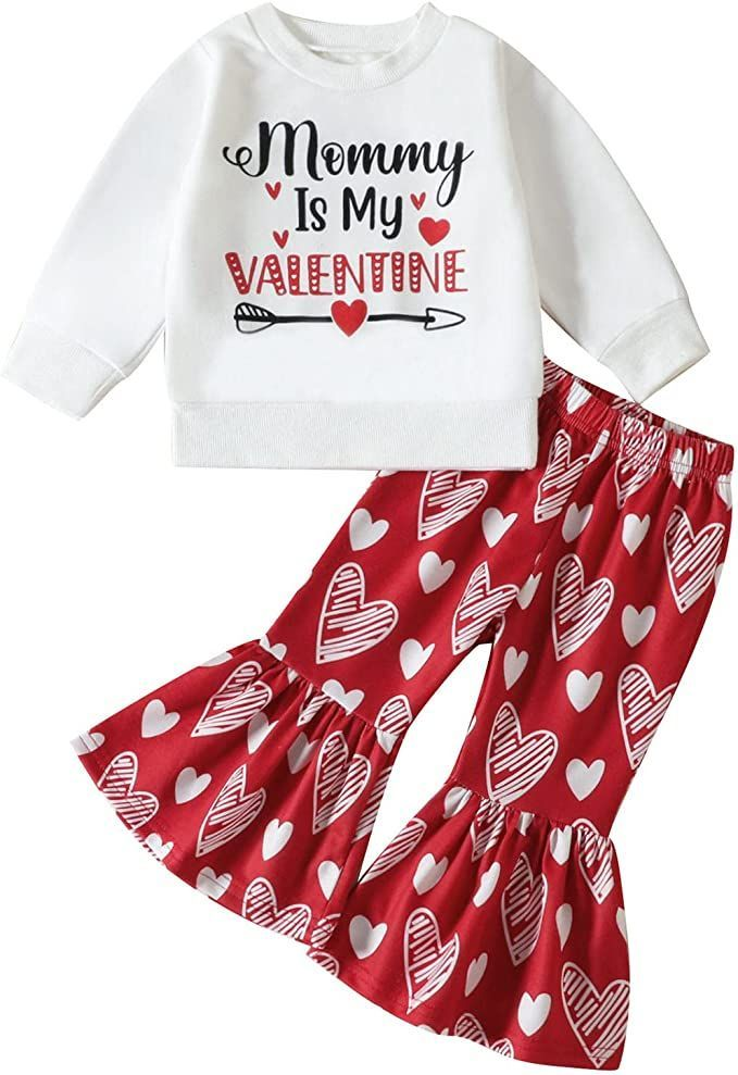 mommy is my valentines day heart outfit