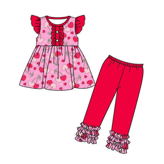 wholesale kids girls  toddle valentines heart outfit