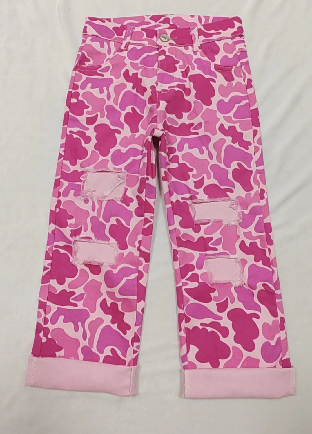 hot pink camouflage big hold jeans pants leggings preorder