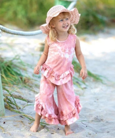baby  girls tie dye boutique clothing set
