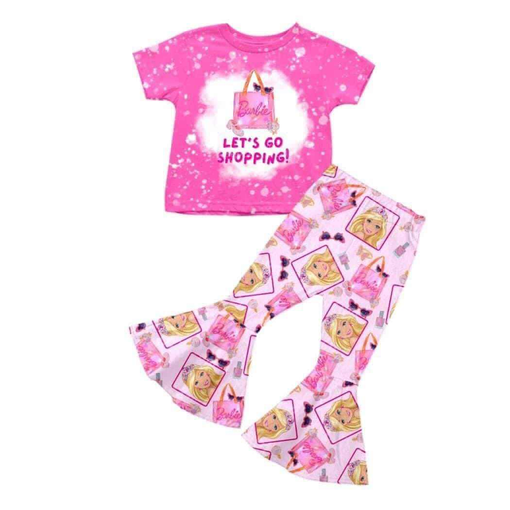 baby girls pink doll clothing set