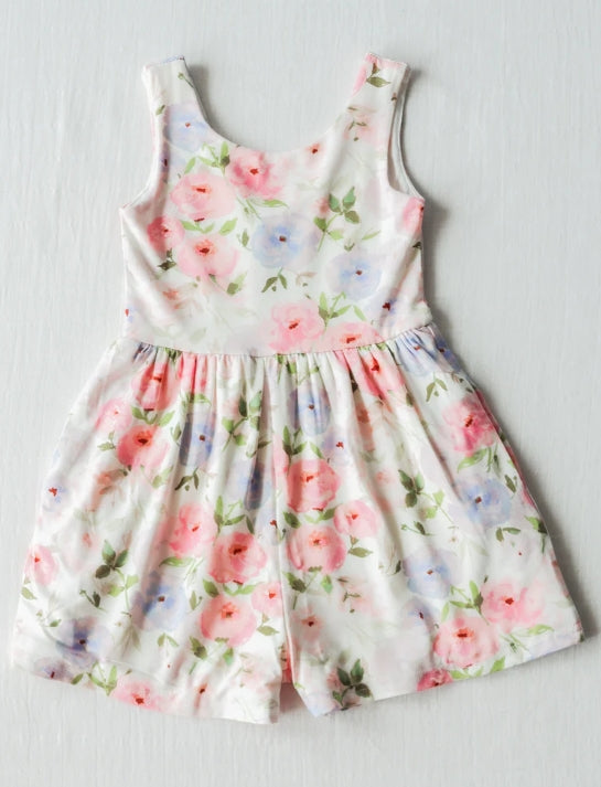 infant baby girls floral jumpsuit