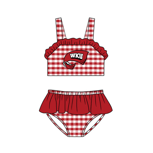 baby girls two pieces team design summer bathing suit