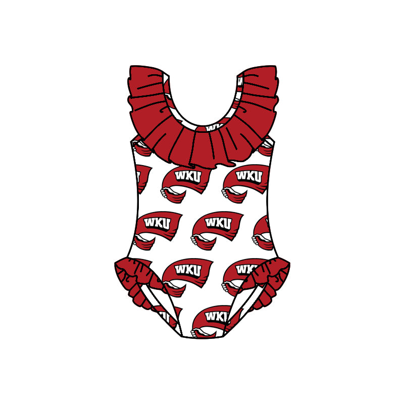 baby girls one piece team design summer bathing suit
