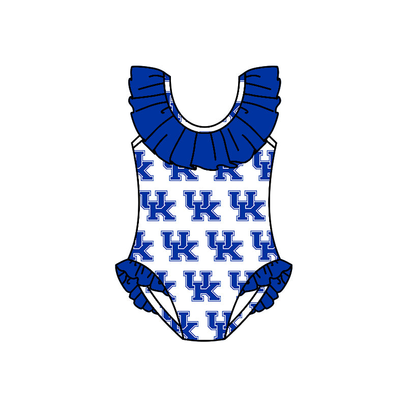 baby girls one piece team design summer bathing suit