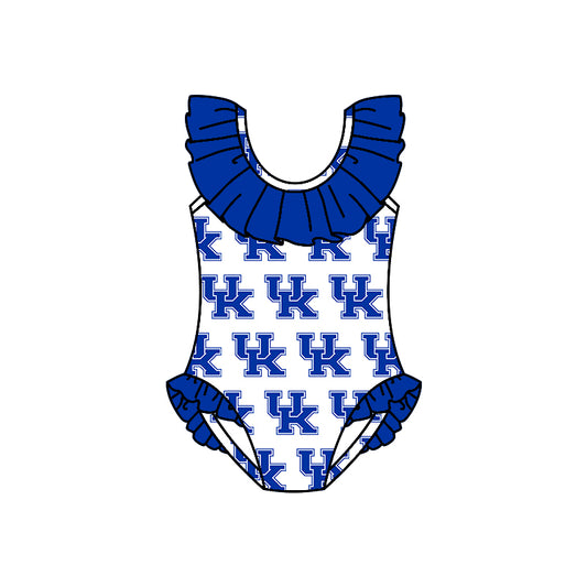 baby girls one piece team design summer bathing suit