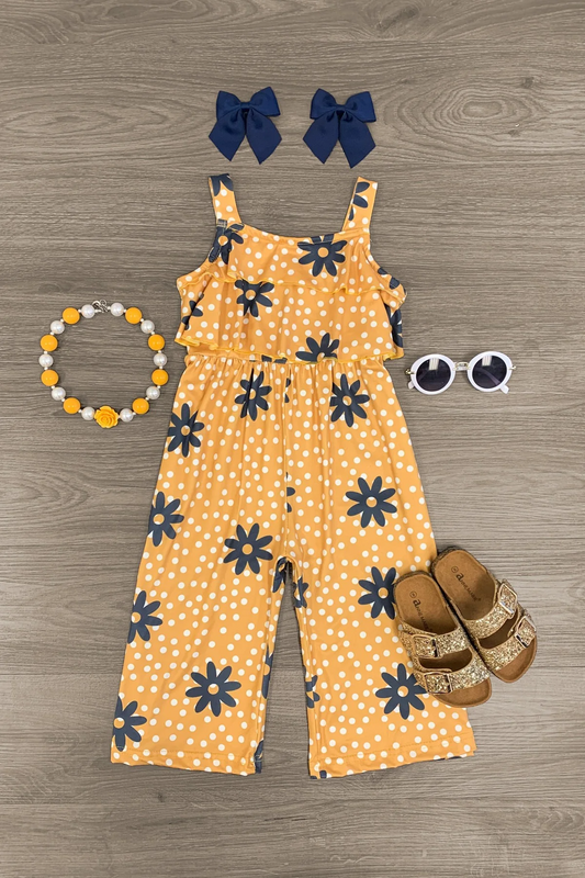 flower girls spring summer jumpsuit