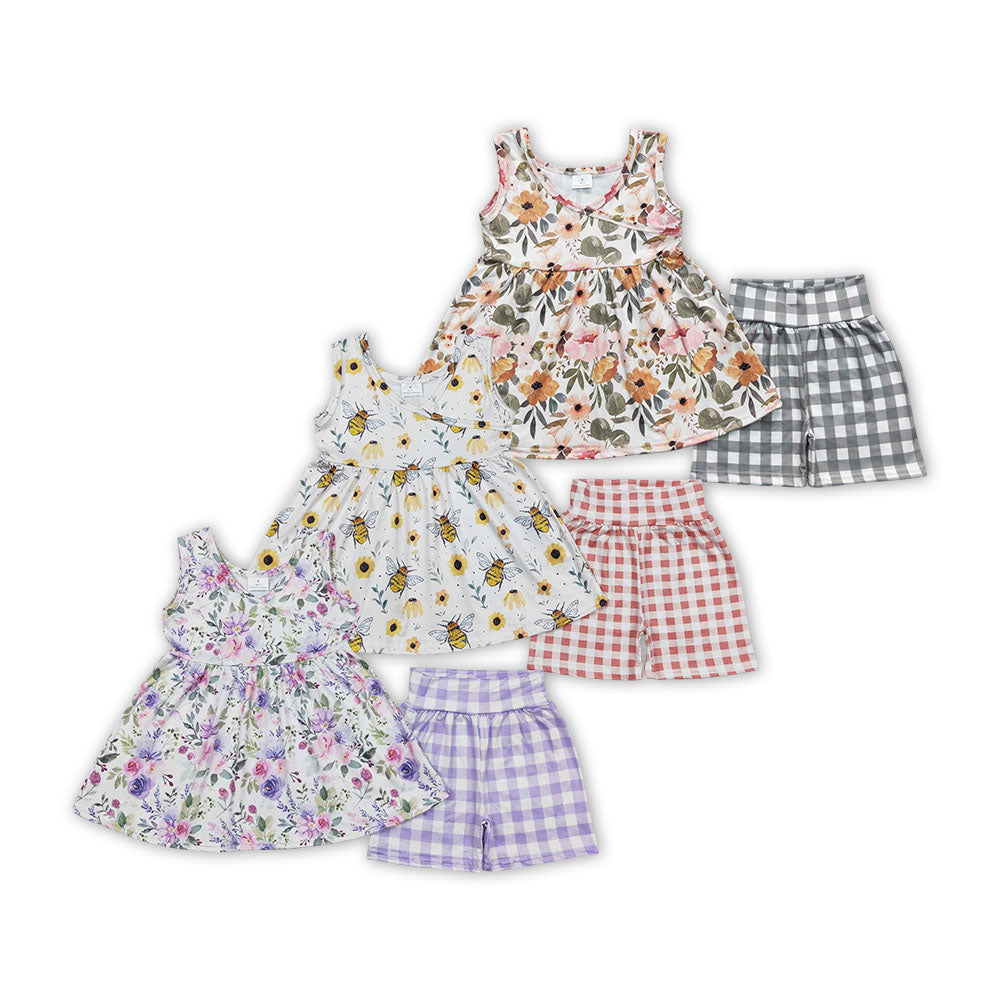 best sister floral boutique matching clothing set wholesale girls sibling set