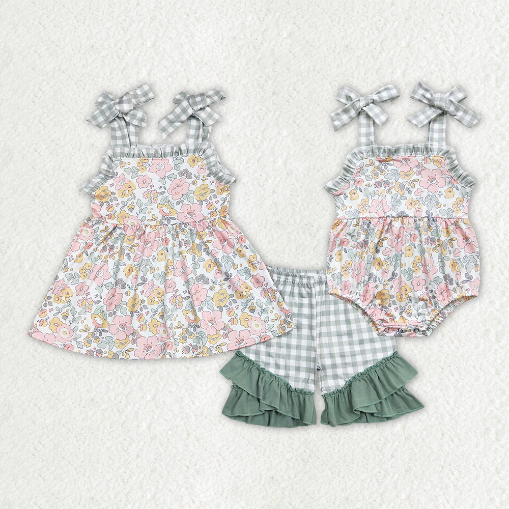 best sister floral matching outfit sibling set