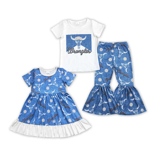 best sister western cowgirl sibling set kids matching outfit
