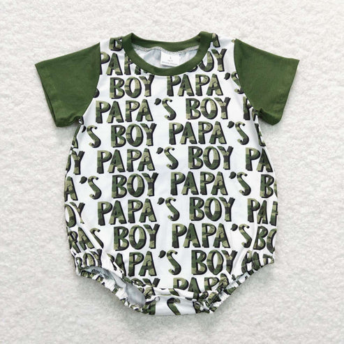 Papas boy father day brother matching outfit kids sibling set