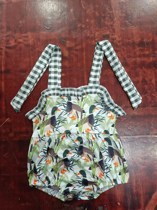 wholesale infant baby girls mallard duck romper