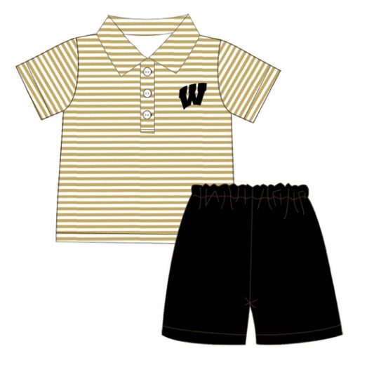 wholesale boy custom team skirt outfit