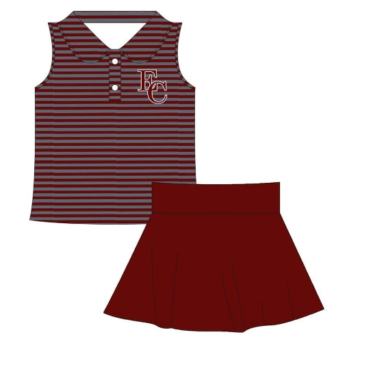 wholesale girls custom team skirt outfit