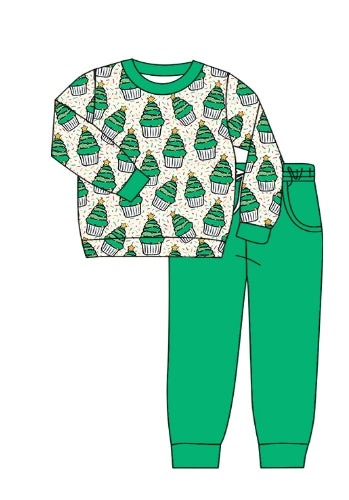 infant baby boy christmas cake holiday fall winter clothes